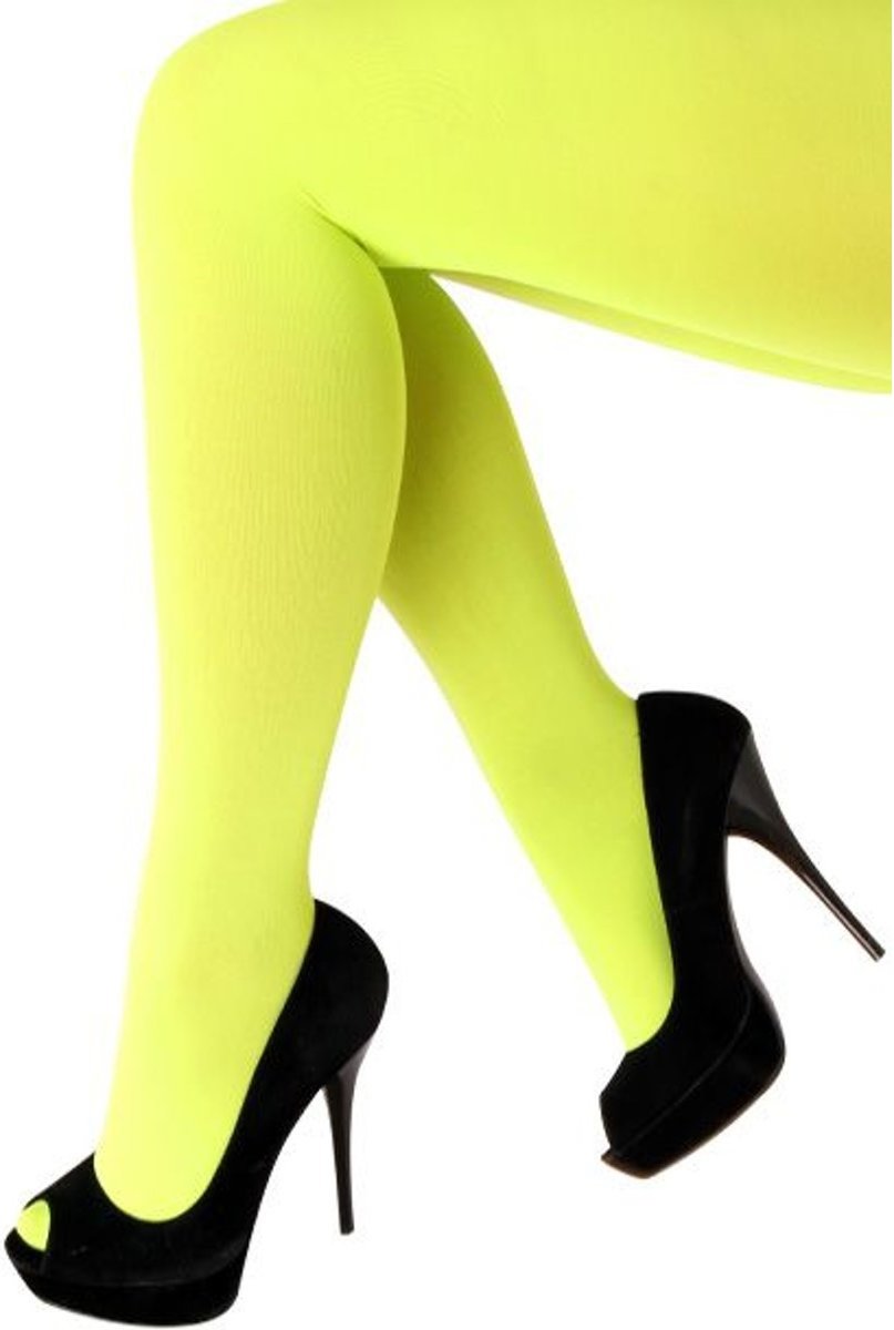 Panty Fluor geel Maat S/M 60 Denier